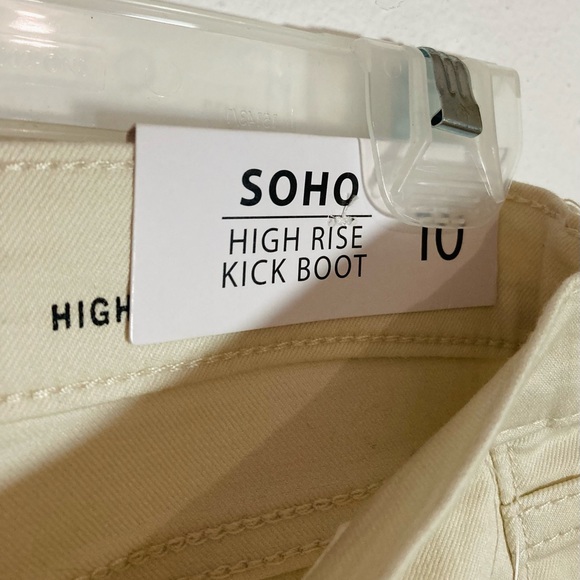 *New* Nicole Miller High Rise OFF WHITE Jeans Size 10 - Picture 6 of 8